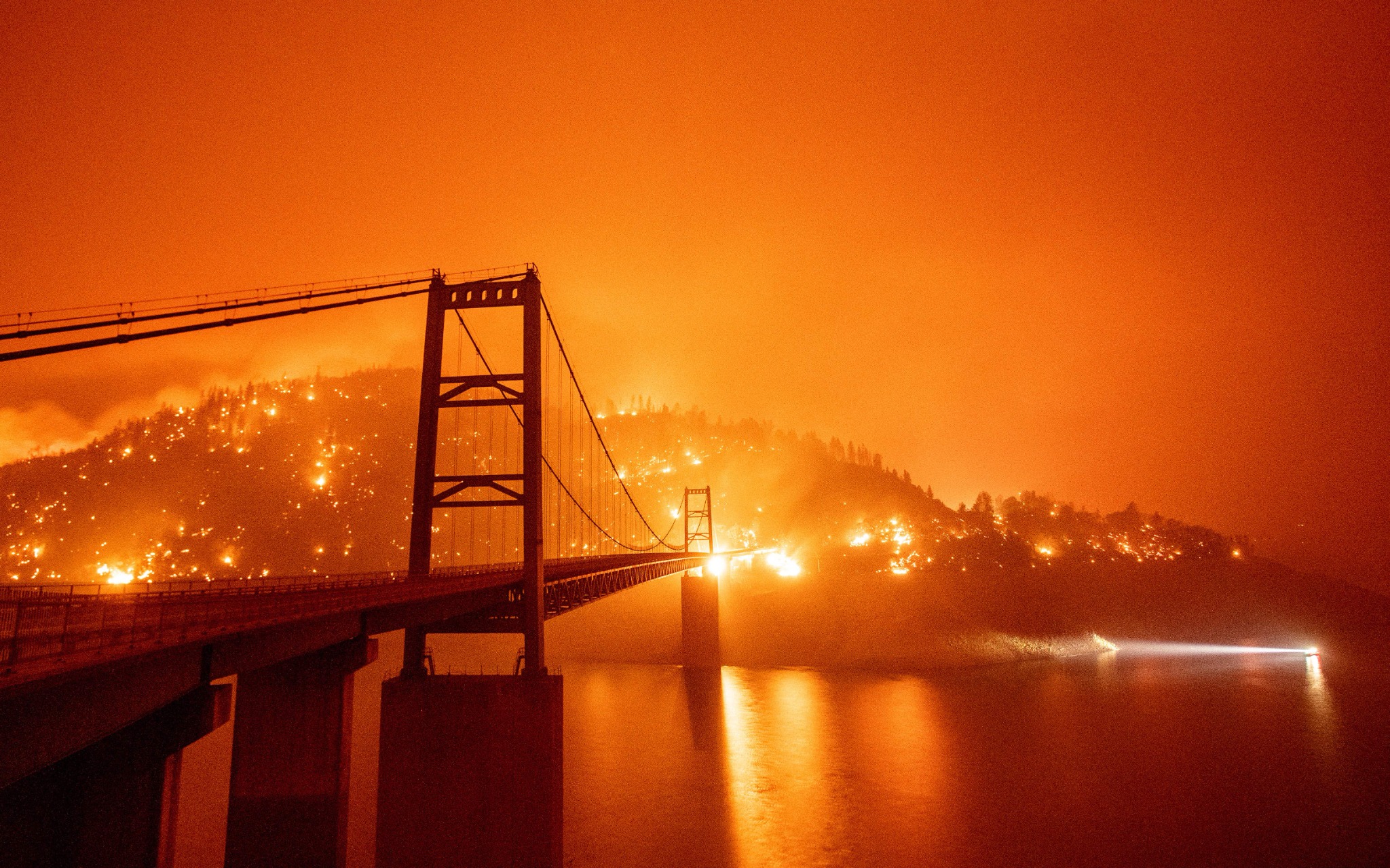 Wildfire landscape